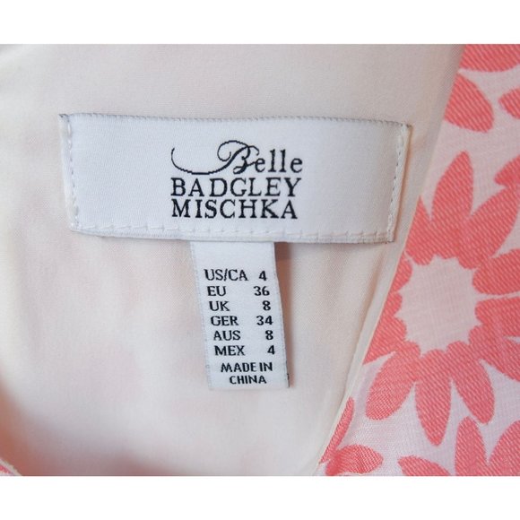 Belle Badgley Mischka Women's Retro Daisy Print Jacquard Fit & Flare Dress, 4 - Picture 12 of 14